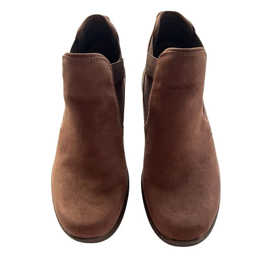 Ryka Noelle Brown Ankle Boots Water Repellent Fabric Upper Light Wear Size 8.5M - Picture 4 of 6